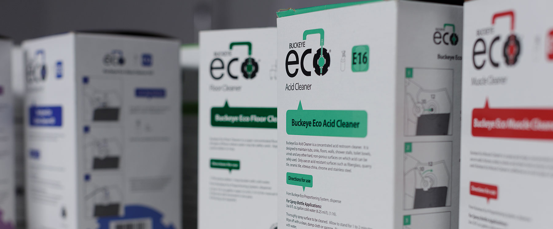 A picture of various Buckeye Eco products